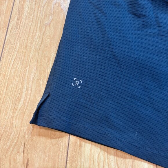 Lululemon Warp Lite Chino Shorts 9" Inseam Drawstring Navy Blue Men's Size Large - Picture 6 of 6